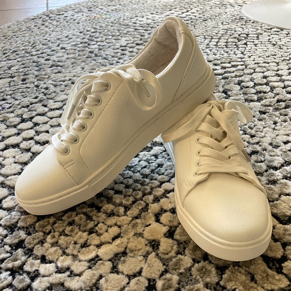 Joie White Leather Sneakers 7.5 M